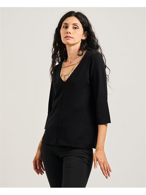 Silvian Heach women's sweater with chain SILVIAN HEACH | GPA25128MABLACK